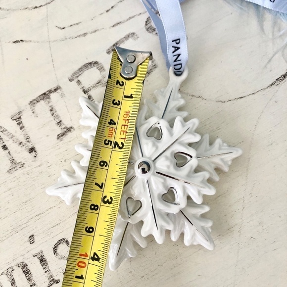Pandora, 2015, Snowflake, Christmas, Ornament, Porcelain, Like New - Picture 12 of 16